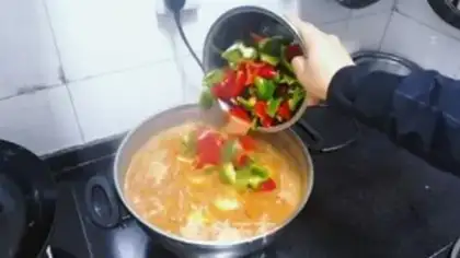 Make Chicken piece of potato noodles step 7