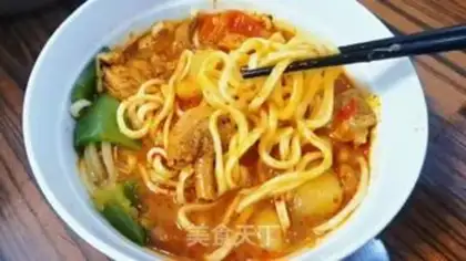 Make Chicken piece of potato noodles step 9