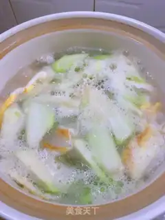 Make Shrimp dress and silk soup step 4