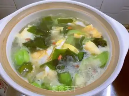 Make Shrimp dress and silk soup step 6