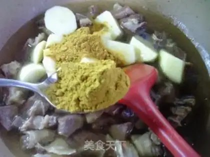 Make Curry potato oxen step 8