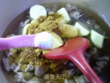 Make Curry potato oxen step 10