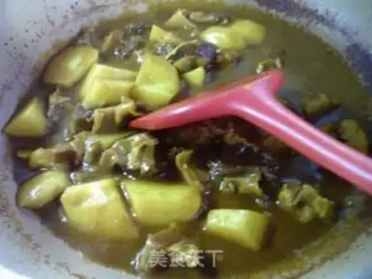 Make Curry potato oxen step 13