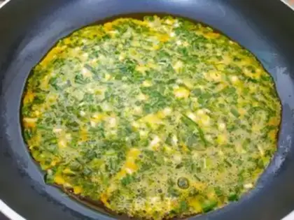 Make Little garlic eggcake step 5