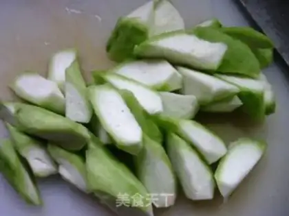 Make Shrimp clams, elastic silk melon soup step 2