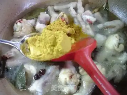 Make Curry chicken wings, chicken claws step 6