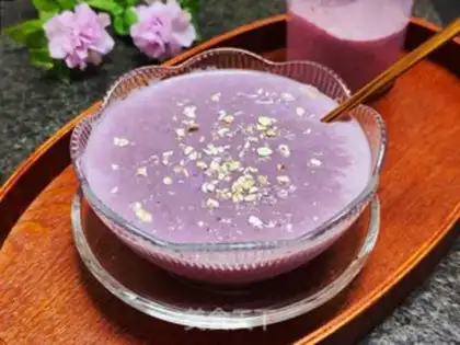 Make Purple banana shake step 6