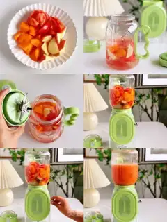 Make Three low-fat fruit juices step 0