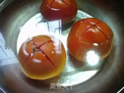 Make Tomato egg dolls step 7