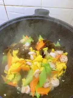 Make cucumber shrimp step 7