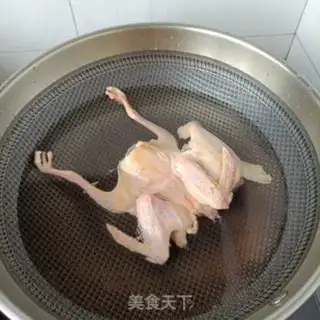Make Sandsort five for peach pigeon soup step 0