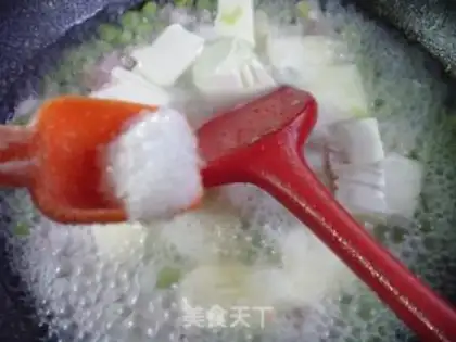 Make Salted tofu tofu soup step 9