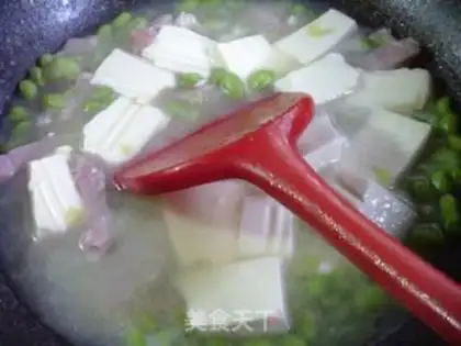Make Salted tofu tofu soup step 10