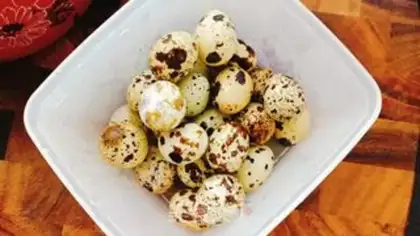 Make Meat sauce quail eggs step 2