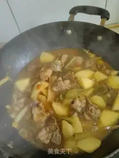 Make Pigtails burning potatoes step 6