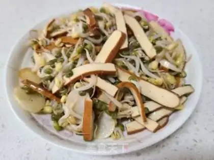 Make The green bean sprouts are fried and dried step 5