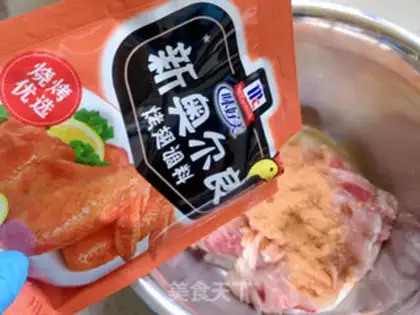 Make A fried chicken leg step 1