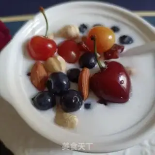 Make Blueberry cherry bowl step 10