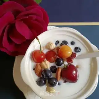 Make Blueberry cherry bowl step 11