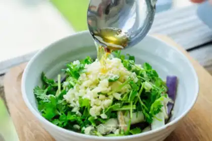 Make A hand tore fish and cheese step 7
