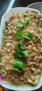 Make Meat and green eggplant step 8