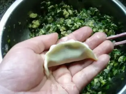 Make Eggs and crayfish dumplings step 15