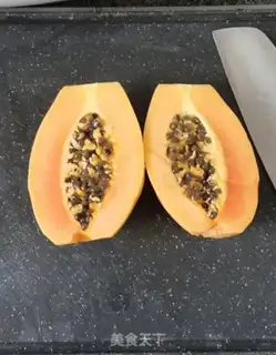 Make Pumpkin blueberry milk step 1