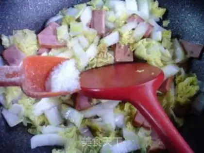 Make The ham and doll food step 7