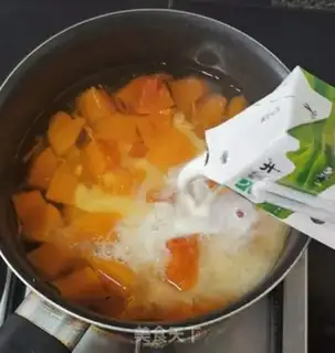 Make Pumpkin blueberry milk step 4
