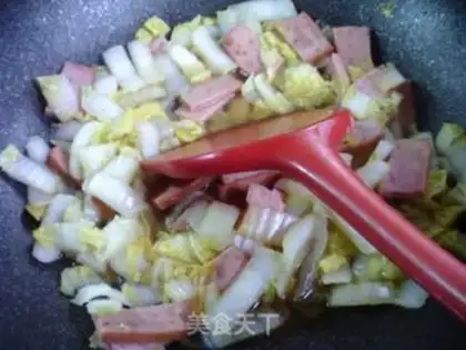 Make The ham and doll food step 8