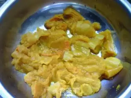 Make Paper cups of sweet pumpkin cake step 6