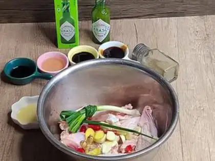 Make Garlic chicken wings step 2