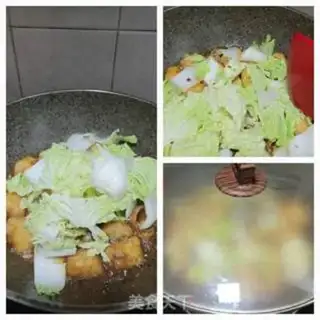 Make Soybeans, cabbage and tofu step 8