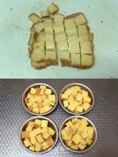 Make Four different types of egg cream toast step 0
