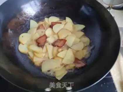 Make Soy sauce and sweet potatoes step 4