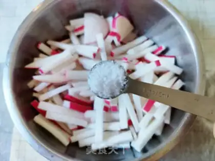 Make Pants of radish step 3