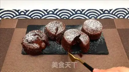 Make Chocolate lava cake step 14