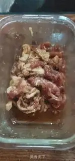 Make Skinned meat and new rice powder step 4