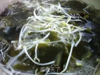 Make The nectar with green bean sprouts step 2