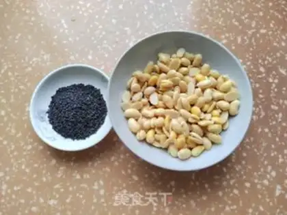 Make Black sesame soy sauce step 0