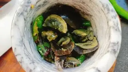 Make Skin and egg pepper and eggplant step 4