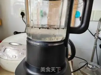Make Black sesame soy sauce step 2