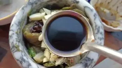 Make Skin and egg pepper and eggplant step 8