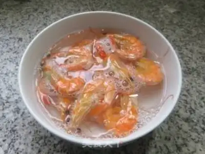 Make Soo-jeong-jeong shrimp and veggie step 1