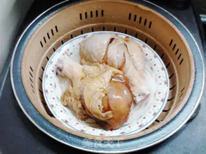 Make Fans steam chicken legs step 6
