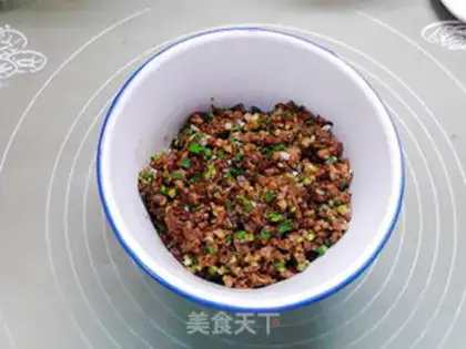 Make White corn paste dry sauce buns step 9
