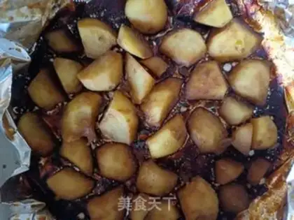 Make Tin paper roasted potatoes step 6