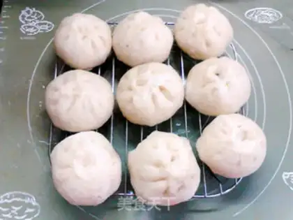 Make White corn paste dry sauce buns step 20