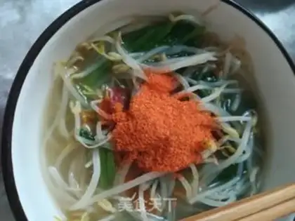 Make Spinach bean sprouts step 4