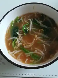 Make Spinach bean sprouts step 5